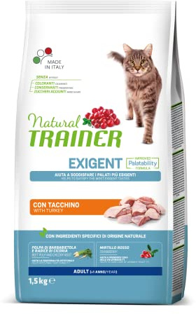 Trainer Exigent Cibo per Gatti Adulti con Tacchino, 1.5 kg