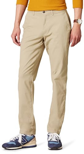 Amazon Essentials herr Skinny-Fit casual stretch chino-byxa, kakibrun, 36 B x 31 L