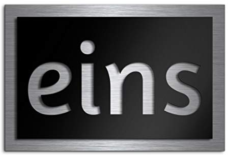 Premium Designer Hausnummer aus Edelstahl | viele Farben: Anthrazit - Grau - Schwarz - Weiß - Rot | Rostfrei & wetterfest - individuell - Hausnummernschild zwischen klein L und groß XXL wählbar