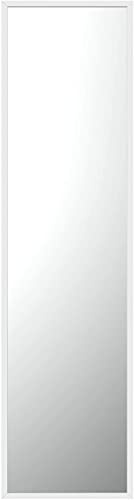 GOLD&CHROME UNIQUE DESIGN Wandspiegel Groß Rechteckig mit pulverbeschichtetem Aluminiumrahmen - Ganzkörperspiegel Wand Dekorationen Modern - Weiß Spiegel Wand 120x60cm 2 cm Tief