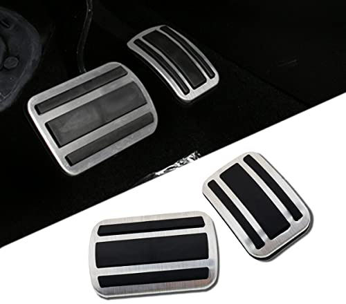 LFOTPP Compatible avec Peugeot 3008 P84 5008 P87 GT 2016+ [Transmission Automatique] Antidérapant Couvre-pédales, Alliage d'aluminium Housse de Pédale de Accélérateur et Freins, Accessoire de Voiture