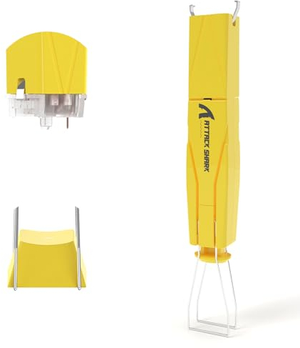 ATTACK SHARK KS01 Estrattore di Keycap 2-in-1 e Switch Puller per Tastiere da Meccaniche, Regolabile in Acciaio Inossidabile 304 per Keycap, Estrattore di Interruttori Senza Sforzo- Giallo
