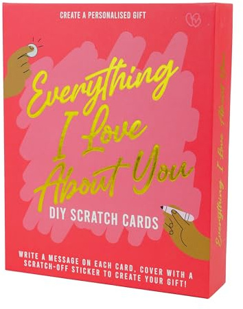 Everything I Love About You – gör-det-själv-skrapkort – personliga meddelandekort för en hjärtlig avslöjande – omtänksam presentidé