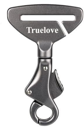 Truelove Vehicle Seat Belt Safety Buckle Lock, Dog Car Restraint, Universal Seatbelt Clip for Pet Travel, 2.7 * 4.7inch, Grey