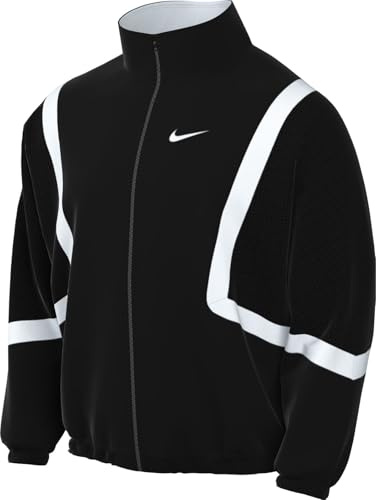 Nike Icon Gewebte Basketballjacke (Herren), Black/Black/White/White, FZ0248-010, L