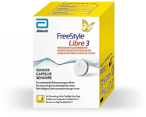 Freestyle Libre 3 Sensor 1 unidad Medidor de glucosa en sangre bloodsugar estilo libre diabetes