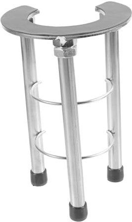 Ciieeo Support de lavabo sous plan en acier inoxydable cuillère trousse Support évier réglable Support évier pour cuisine support d'évier encastré de cuisine support sous plan pour lavabo