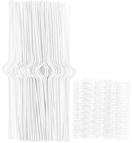 Zerodeko Anneaux Spirale Blanc Métallique, Anneaux De Reliure Métalliques Pour Calendriers Horizontaux Spirale Et Accessoires De Suspension Multifonctionnels Pour Bureau 200 Pièces
