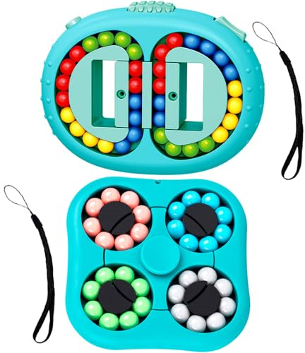 2 PCS Frijoles Mágicos de Juguete, Magic Bean Cube Juguetes de Cubo de Frijol Mágico Frijoles Mágicos de Juguete Fidget Spinners Juguetes Educativos Regalos de Fiesta para niños niños y niñas
