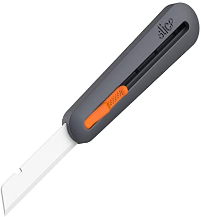 Slice 10559 Manual Industrial Knife – Ideal for Cutting Thick Materials Up to 76mm – Includes Rounded Finger-Friendly Ceramic Safety Blade