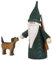 Seiffener Volkskunst | Miniaturen Figuren Miniaturfiguren | Weihnachten Dekoration aus dem Erzgebirge | Original erzgebirgische Holzkunst | Jägerwichtel mit Hund 7 cm