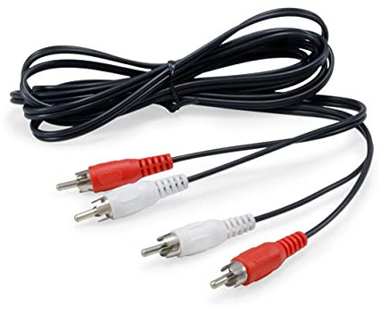 Equip Cable Audio 2X RCA Macho a 2X RCA Macho 2.5M Negro