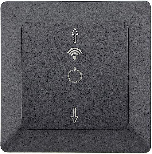 ChiliTec Rollladenschalter Wifi Jalousie Rollladen Steuerung MILOS Unterputz 250V Motorsteuerung bis 300 Watt für Rollladen Markise Sonnenschutz Anthrazit
