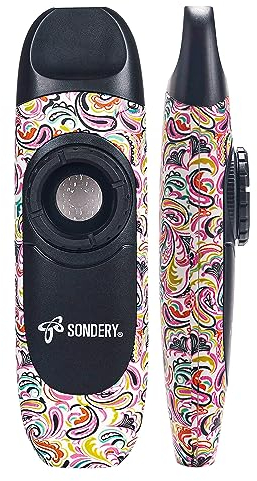 Sondery Kazoo für Kinder und Erwachsene mit 5 Membranen, Spitze zum Aufhängen am Hals und Tasche, ein Musikinstrument-Geschenk für alle Altersgruppen