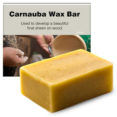 Carnauba Wax Paste - Carnauba Wax Stick for Wood Buffing Compound - High-Gloss Finish - Prevents Cracking Or Warping - Easy Application - Non-Staining