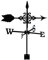 Sctecoau Exquisite Wetterfahne Aus Metall, Wetterfahne Aus Metall mit Ornament