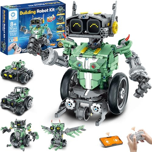 Sillbird 5-in-1 STEM Programmable Robot Car Building Kit Ages 8-14