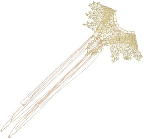 POPETPOP Cadena Corporal De Encaje Dorada Pieza, Joyería De Cadena Cuerpo, Adorno Elegante Para Fiesta y Carnaval, Tamaño Único, Accesorio Ligero y Cómodo Para Mujer