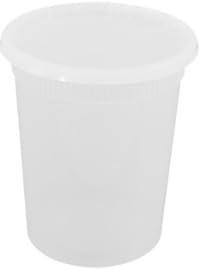 Romon Boite Alimentaire Plastique, Set De 24 Pots Plastiques Avec Couvercle, Anti-Fuite, Barquette Culinaire Reutilisable Pour Batch Cooking, Lave-Vaisselle Compatible (710ml/24oz)