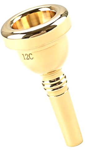 QUMIIRITY Bocchino per Tromba 12c Professionale in Metallo Resistente, Portatile e Leggero, per Concerti, Esercitazioni e Regali per Trombettisti