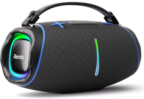 RIENOK Cassa Bluetooth Potente 100W, Impermeabile IPX6 per Esterno Feste