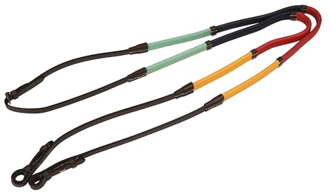Kincade - Riendas de colores para principiantes (137 cm) (Marrón/Multi)