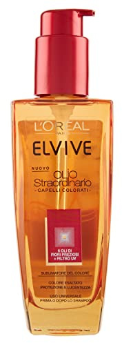 L 'Oréal Paris Elvive Aceite excepcional Tratamiento Nutriente, 100 ml para pelo teñido o seco