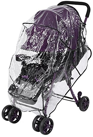 Universal-Regenschutz für Kinderwagen, für die meisten Kinderwagen und Buggys, Regenschutz aus PVC, transparent, wasserdicht