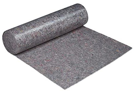 Relaxdays Malervlies, Abdeckvlies Rolle, 1 m x 50 m = 50m², rutschfest, wasserabweisend, 220g/m², Streichen, Umzug, grau