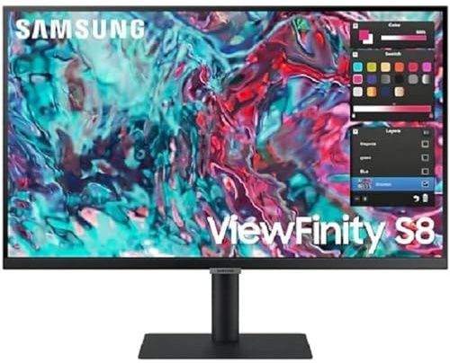 Samsung ViewFinity S8 S27B800TGU - S80TB Series - LED monitor - 27 - 3840 x 2160 4K UHD (2160p) @ 60 Hz - IPS - 350 cd/