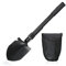 com-four® Pala Pieghevole con Manico Lungo - Mini Pala Pieghevole con Manico esteso per Una Migliore Leva - Pala con apribottiglie, Piccola Sega e piccone (Nero - 41 cm)