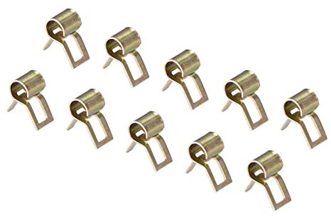 DMiotech 50 Paquet 5mm Ressort Bande Carburant Tuyau Clips Silicone Aspirateur Tuyau Collier Attache Ressort Pinces Pinces