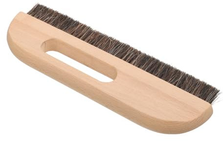 Hemobllo Wood Handle Wallpaper Smoothing Brush Horsehair Dense Bristles Versatile Paste Brush for Painting and Cleaning