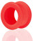Taffstyle Flesh Tunnel Ohr Ear Plug Ohrpiercing Farbiger Silikon Flexibel 10mm Rot