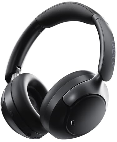 QCY H3 Pro Auriculares Cancelación Ruido Activa Adaptativa, hasta 50 dB Reducción Ruido con múltiples Modos, Audio Hi-Res, LDAC, Cascos Inalámbricos Bluetooth 5.4, Llamada nítida, 55H de autonomía