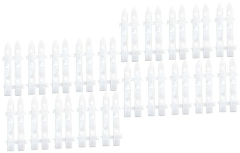 Zerodeko 2 Set La Recinzione Gonna Dell'albero Catena Di Recinzione Collare Per Albero Di Natale A Pannello Schermatura A Traliccio Artificiale Barriera Cancello Plastica Bianca 30 Pezzi*2