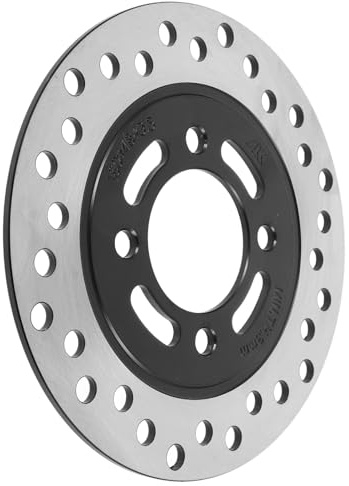 AKOOSY Disco de Freno Trasero para Kart y Utv, Hierro Plata, 160mm, Compatible 50-125 Cm³, Mejora la Seguridad y Disipa Calor