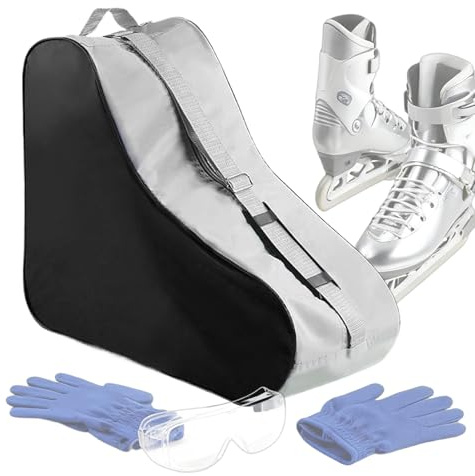 Fyrdyn Sac De Patinage sur Glace - Sac À Dos De Grande Taille Réglable,avec Fermeture Éclair pour Patins De Hockey en Tissu Oxford | pour Et Chaussures Et Cheerleading Et Femmes Et Hommes