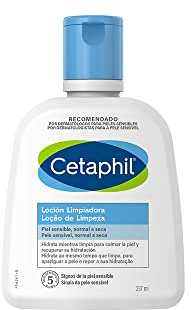 CETAPHIL Loción Limpiadora Facial piel sensible, normal y seca, hidrata mientras limpia 237ML