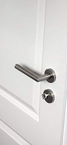 GRIFFWERK - Türgriff - LUCIA - Edelstahl - BB-Rosettengarnitur