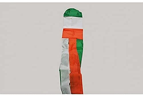 AZ FLAG - Drapeau Manche à Air Irlande - 150 cm - Windock Irlandais 100% Polyester Avec Clip en Métal