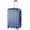Monzana® Koffer Handgepäck ABS Hard Case 4 Rollen Teleskopgriff Zahlenschloss Kantenschutz Reisekoffer Hartschalenkoffer Rollkoffer Trolley Blau XL