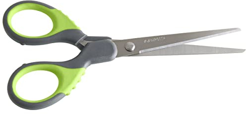 Nirosta Forbici con impugnatura morbida, 17 cm, forbici affilate per cucina e casa, multiuso, forbici da cucina multiuso, forbici generiche per casa e ufficio, in acciaio inossidabile, impugnatura