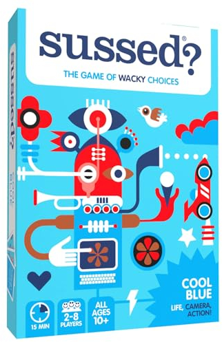 SUSSED The Wacky ‘What Would You Do?’ Card Game | Ages 10+ | 2-8 Players | Stocking Filler & Christmas Game | 10-30 Min Playtime | Blue Pack