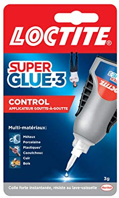 LOCTITE Colles Cyanoacrylates SUPERGLUE-3 Liquide Control 3g Blister 24uc