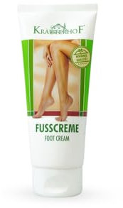 Crème pour pieds Krauterhof Special Formula avec feuilles de vine rouge, corse, beurre de karité et allantoïne – Nourishes, hydrates, refreshes by Assam