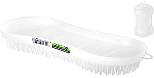 Home Violino Spazzola per Bucato, Bianco, 16x7x3 cm.