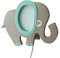Clevere Kids Kinder-Wandlampe Alle meine Tiere | Handarbeit aus der EU | hochwertige Leselampe, Nachtlicht aus Holz | E14 (Elefant blau)
