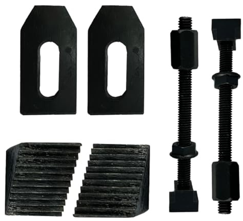 ASSORTS M6 Clamp Kit Set (6 mm) – Suitable for 3 (75 mm) & 4 (100 mm) Rotary Table – for Horizontal & Tilting Model – 6-Piece Workholding Clamp Set