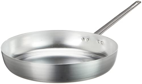 Pentole Agnelli Family Cooking Alluminio Padella con Manico, Argento, 40 cm
